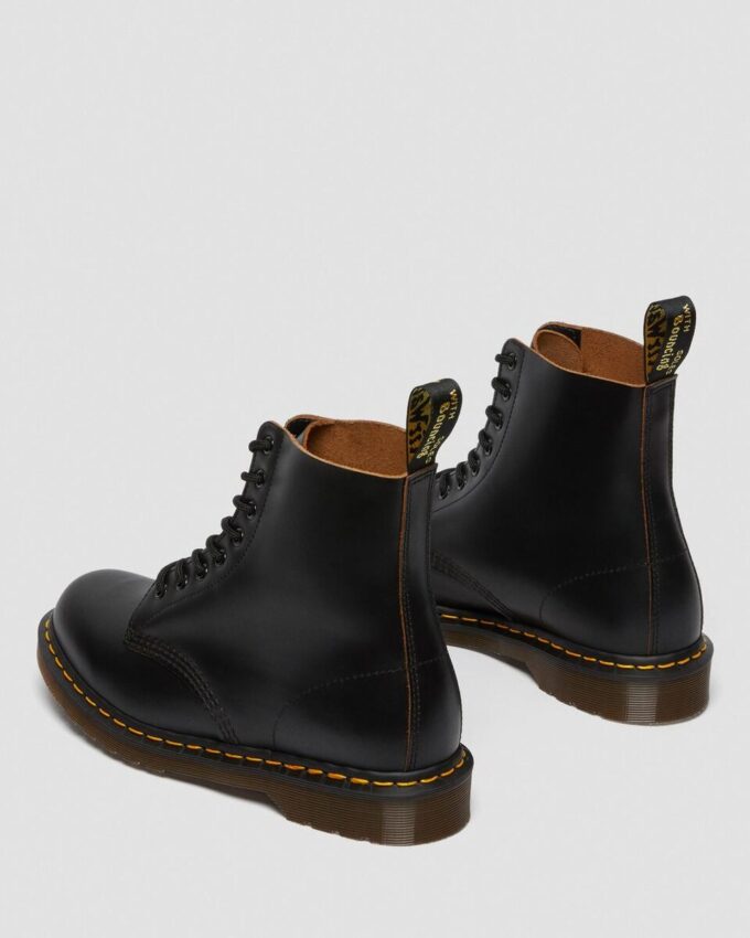 Bottes à lacets en cuir vintage 1460 fabriquées en Angleterre