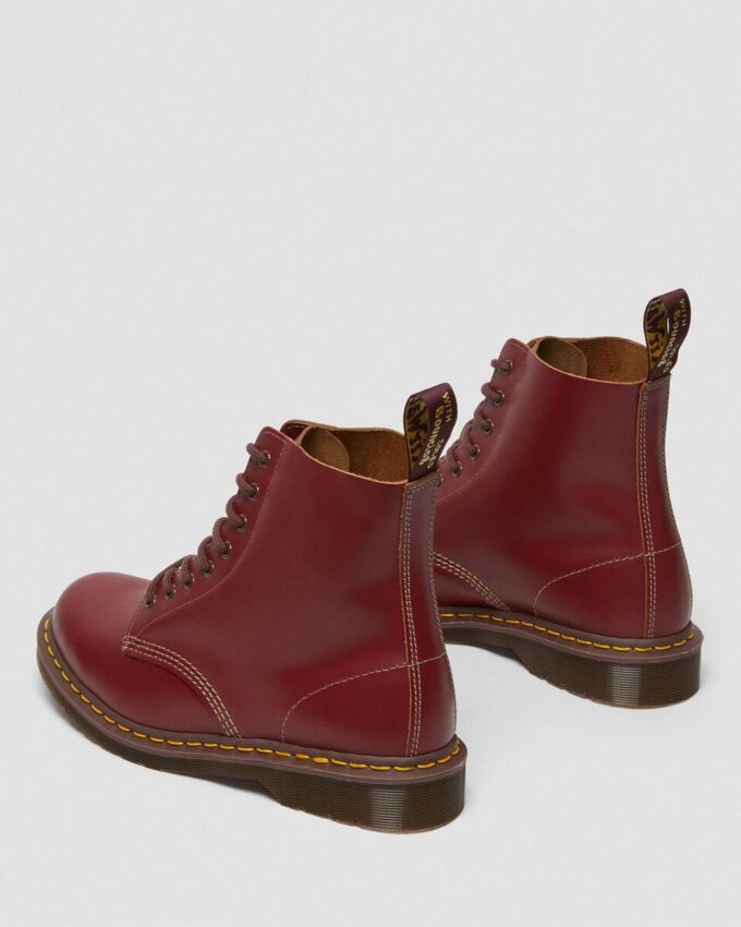 Bottes à lacets en cuir vintage 1460 fabriquées en Angleterre