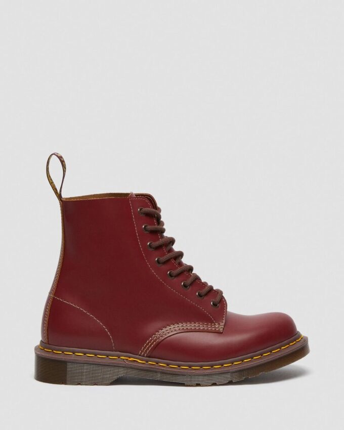 Bottes à lacets en cuir vintage 1460 fabriquées en Angleterre