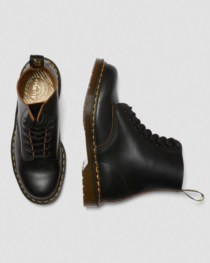 Bottes à lacets en cuir vintage 1460 fabriquées en Angleterre