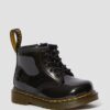 Bottes à lacets en Patent Leather 1460 pour bébés Bottes à lacets en Patent Leather 1460 pour bébés