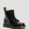 Bottes à lacets en Patent Leather 1460 pour enfants Bottes à lacets en Patent Leather 1460 pour enfants