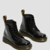Bottes à lacets en Patent Leather 1460 pour enfants Bottes à lacets en Patent Leather 1460 pour enfants