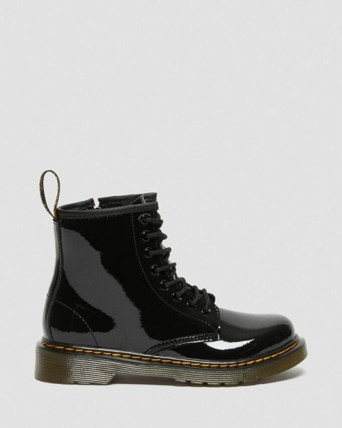 Bottes à lacets en Patent Leather 1460 pour enfants Bottes à lacets en Patent Leather 1460 pour enfants