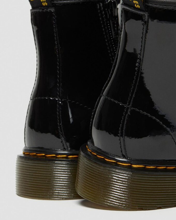 Bottes à lacets en Patent Leather 1460 pour enfants Bottes à lacets en Patent Leather 1460 pour enfants