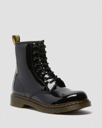 Bottes à lacets en Patent Leather 1460 pour jeunes