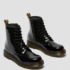 Bottes à lacets en Patent Leather 1460 pour jeunes Bottes à lacets en Patent Leather 1460 pour jeunes