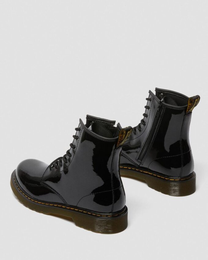Bottes à lacets en Patent Leather 1460 pour jeunes Bottes à lacets en Patent Leather 1460 pour jeunes