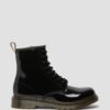 Bottes à lacets en Patent Leather 1460 pour jeunes Bottes à lacets en Patent Leather 1460 pour jeunes