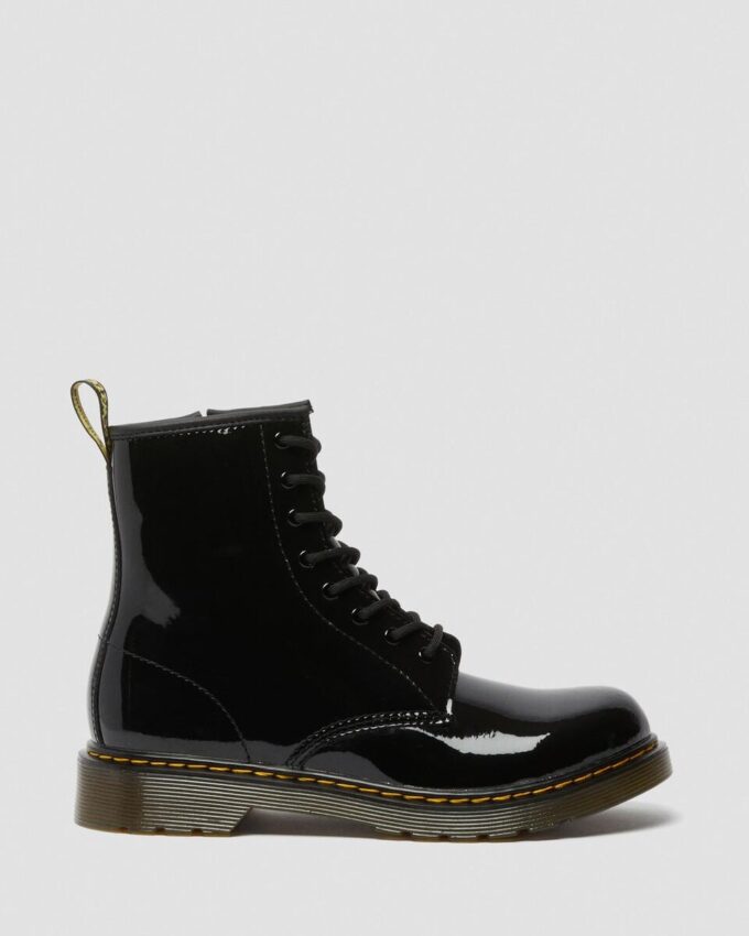 Bottes à lacets en Patent Leather 1460 pour jeunes Bottes à lacets en Patent Leather 1460 pour jeunes