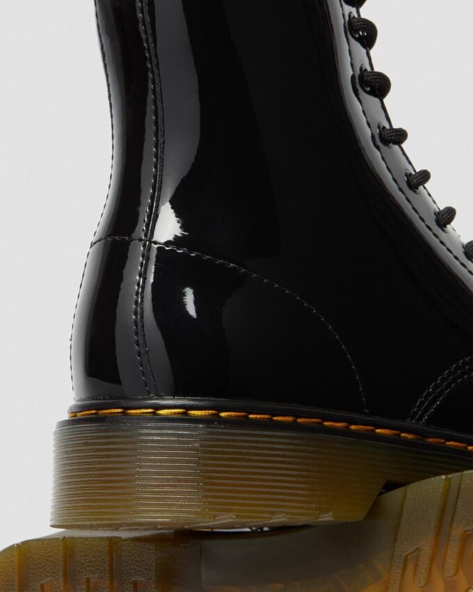 Bottes à lacets en Patent Leather 1460 pour jeunes Bottes à lacets en Patent Leather 1460 pour jeunes