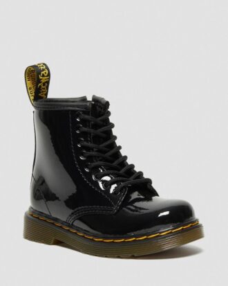 Bottes à lacets en Patent Leather 1460 pour tout-petits