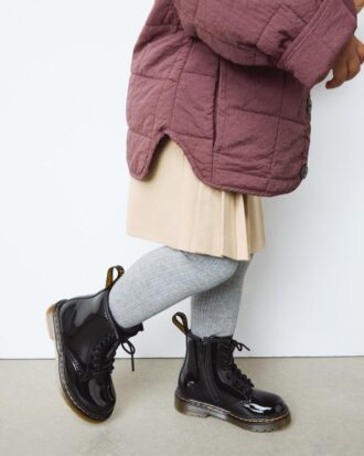 Bottes à lacets en Patent Leather 1460 pour tout-petits