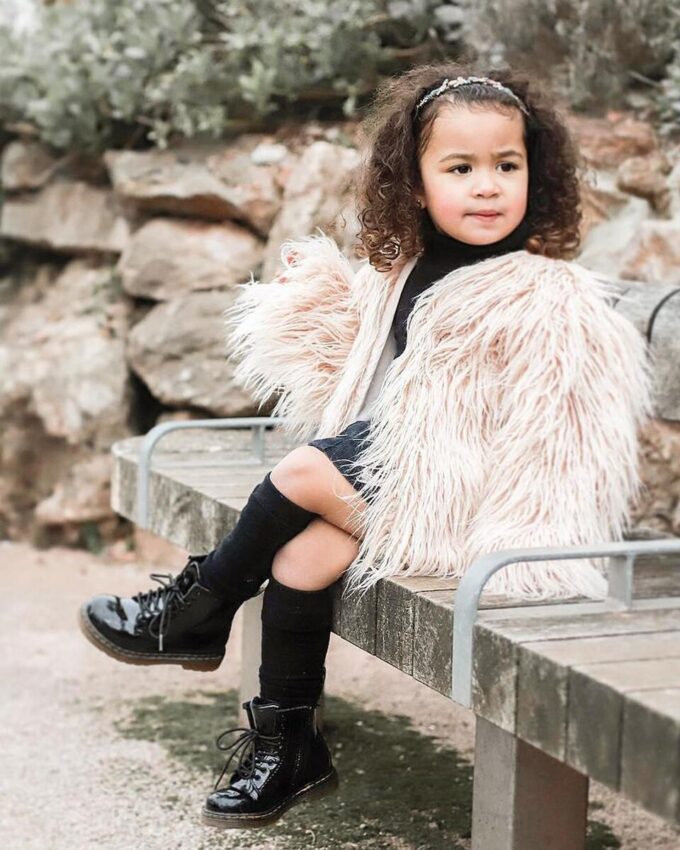 Bottes à lacets en Patent Leather 1460 pour tout-petits Bottes à lacets en Patent Leather 1460 pour tout-petits