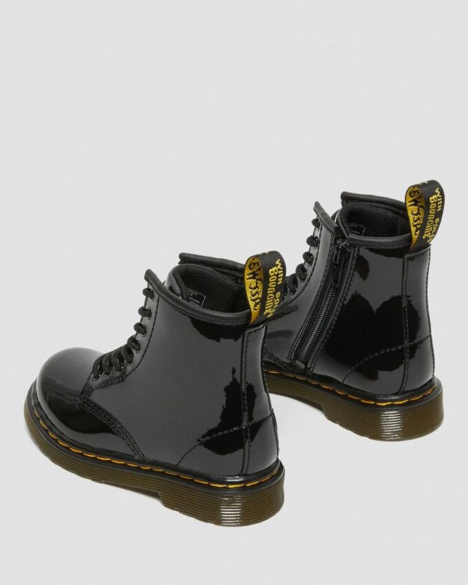 Bottes à lacets en Patent Leather 1460 pour tout-petits Bottes à lacets en Patent Leather 1460 pour tout-petits