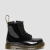 Bottes à lacets en Patent Leather 1460 pour tout-petits Bottes à lacets en Patent Leather 1460 pour tout-petits