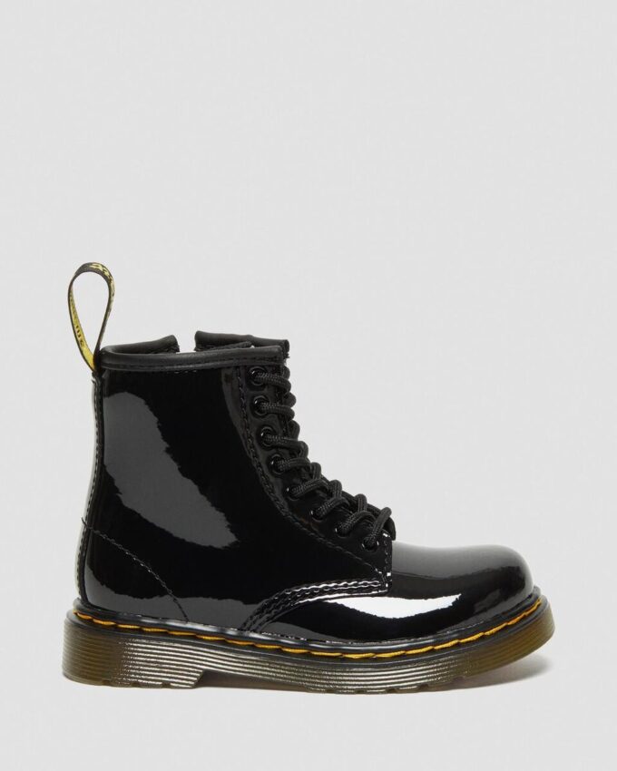 Bottes à lacets en Patent Leather 1460 pour tout-petits Bottes à lacets en Patent Leather 1460 pour tout-petits