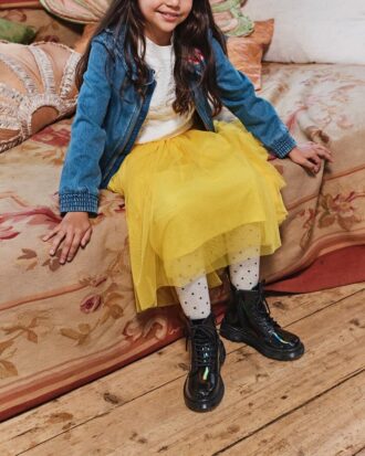 Bottes à lacets en Patent Leather JUNIOR 1460 RAINBOW