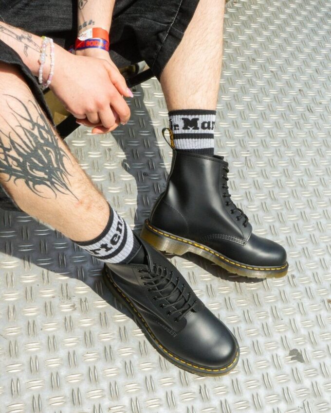 Bottes à lacets en Smooth Leather 1460