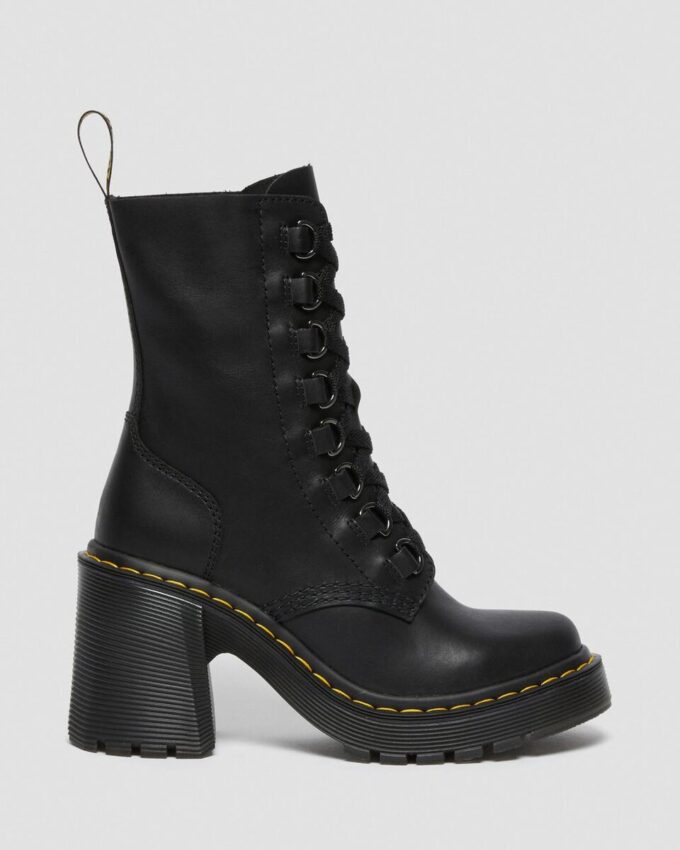 Bottes à lacets et talons évasés en cuir Chesney Bottes à lacets et talons évasés en cuir Chesney