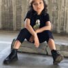 Bottes à lacets Junior 1460 en cuir souple Bottes à lacets Junior 1460 en cuir souple