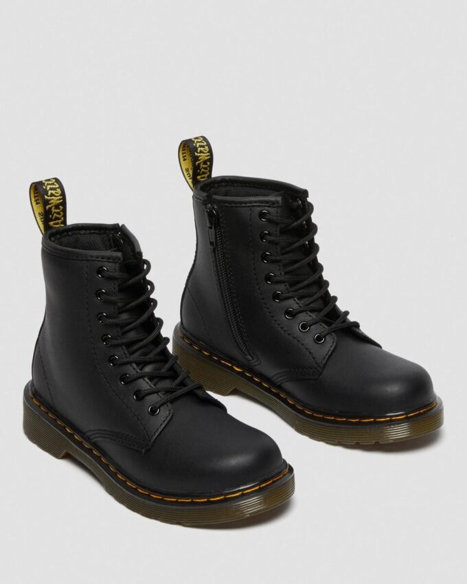 Bottes à lacets Junior 1460 en cuir souple Bottes à lacets Junior 1460 en cuir souple