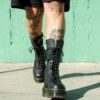 Bottes mi-mollet à lacets en cuir Pisa 1B99 Bottes mi-mollet à lacets en cuir Pisa 1B99