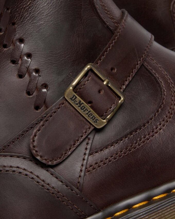 Bottes motardes Anistone en cuir Crazy Horse montant jusqu’aux genoux Bottes motardes Anistone en cuir Crazy Horse montant jusqu’aux genoux