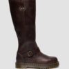 Bottes motardes Anistone en cuir Crazy Horse montant jusqu’aux genoux Bottes motardes Anistone en cuir Crazy Horse montant jusqu’aux genoux