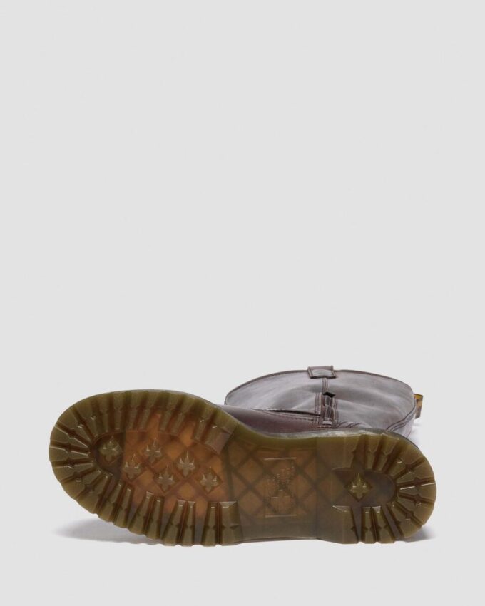 Bottes motardes Anistone en cuir Crazy Horse montant jusqu’aux genoux Bottes motardes Anistone en cuir Crazy Horse montant jusqu’aux genoux