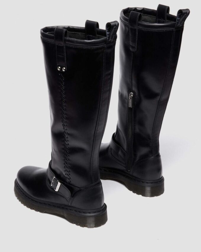 Bottes motardes en cuir Orleans Anistone montant jusqu’aux genoux Bottes motardes en cuir Orleans Anistone montant jusqu’aux genoux
