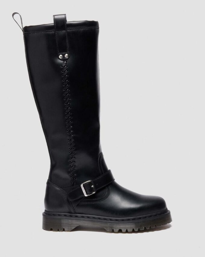Bottes motardes en cuir Orleans Anistone montant jusqu’aux genoux Bottes motardes en cuir Orleans Anistone montant jusqu’aux genoux