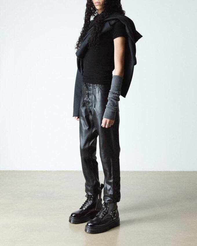Bottes à plateforme en cuir 1460 Quad Harness Bottes à plateforme en cuir 1460 Quad Harness