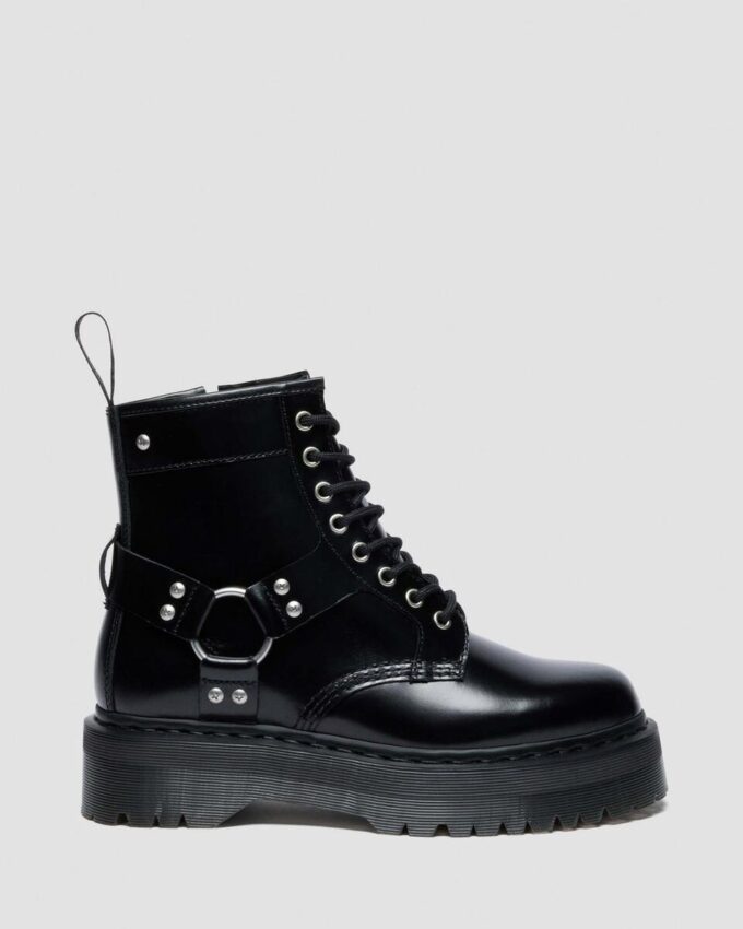 Bottes à plateforme en cuir 1460 Quad Harness Bottes à plateforme en cuir 1460 Quad Harness