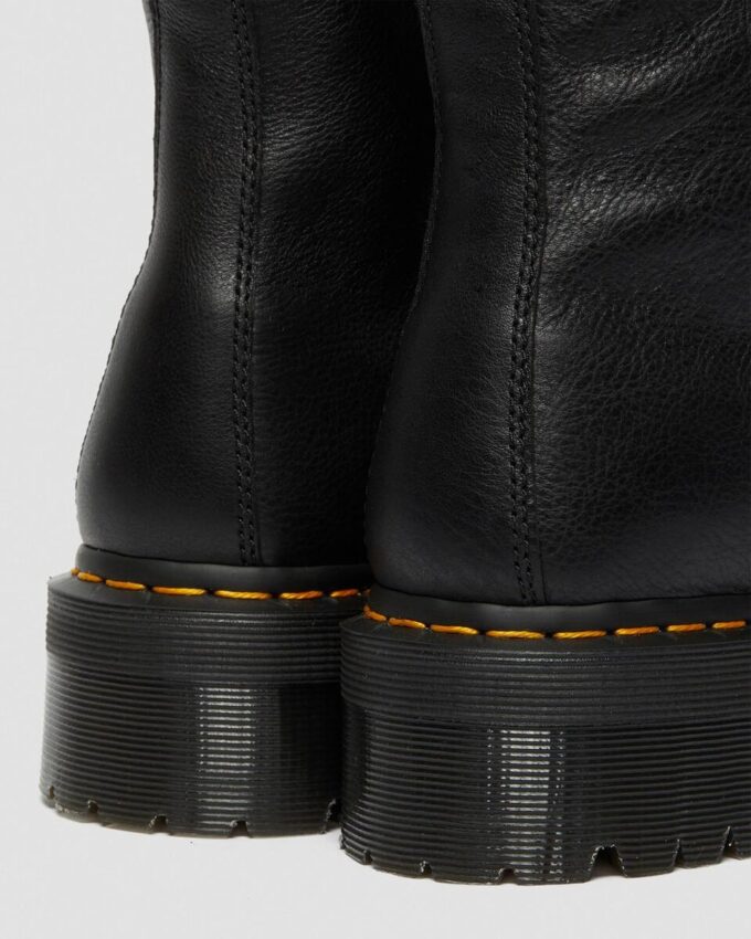 Bottes à plateforme en cuir doublées de fausse fourrure Jadon Bottes à plateforme en cuir doublées de fausse fourrure Jadon