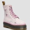 Bottes à plateforme en cuir JADON HEART Gingham Bottes à plateforme en cuir JADON HEART Gingham