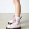 Bottes à plateforme en cuir JADON HEART Gingham Bottes à plateforme en cuir JADON HEART Gingham