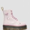 Bottes à plateforme en cuir JADON HEART Gingham Bottes à plateforme en cuir JADON HEART Gingham