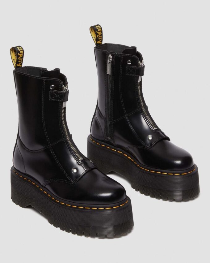 Bottes à plateforme en cuir Jetta Max Bottes à plateforme en cuir Jetta Max
