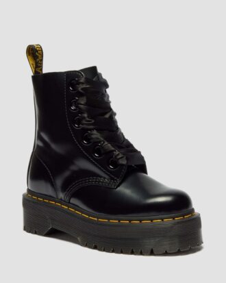 Bottes à plateforme en cuir pour femmes Molly