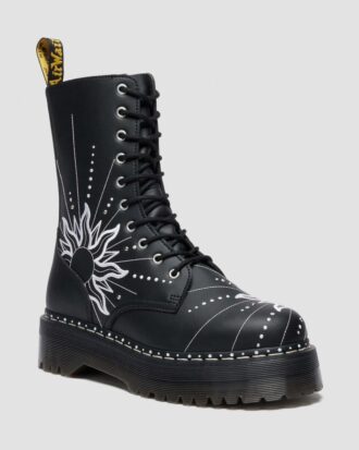 Bottes à plateforme en cuir recyclé Jadon Hi SOLAR FLARE