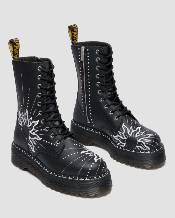 Bottes à plateforme en cuir recyclé Jadon Hi SOLAR FLARE Bottes à plateforme en cuir recyclé Jadon Hi SOLAR FLARE