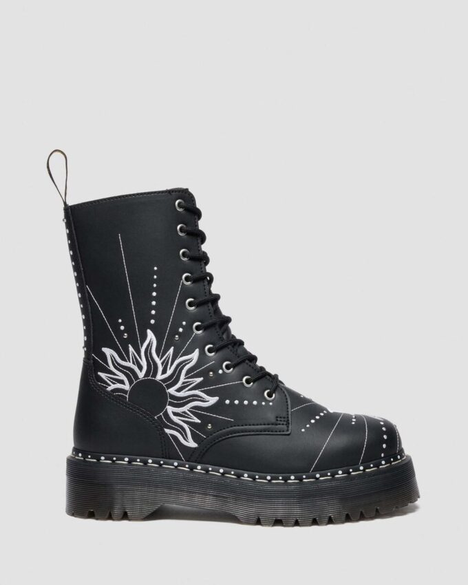 Bottes à plateforme en cuir recyclé Jadon Hi SOLAR FLARE Bottes à plateforme en cuir recyclé Jadon Hi SOLAR FLARE
