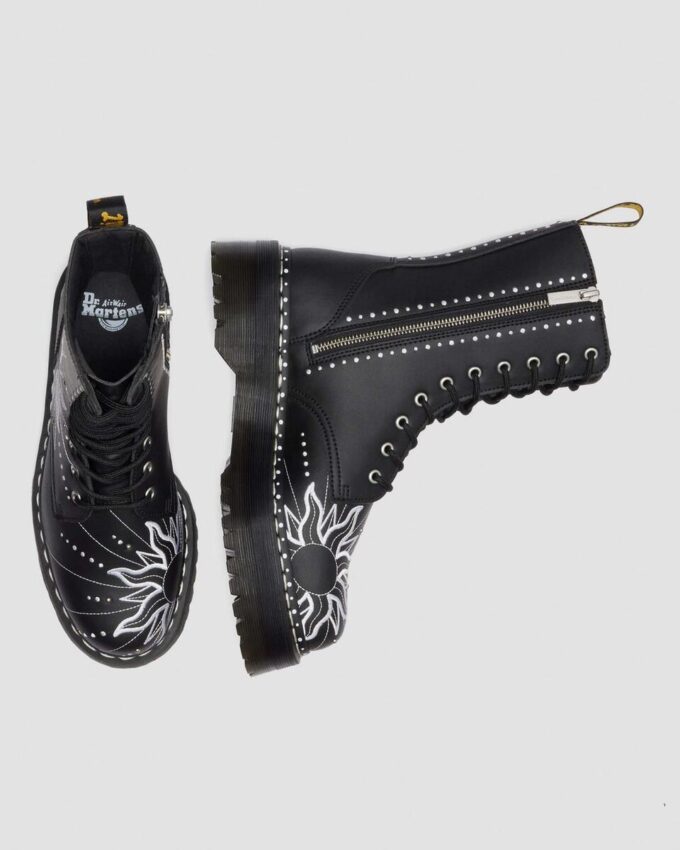 Bottes à plateforme en cuir recyclé Jadon Hi SOLAR FLARE Bottes à plateforme en cuir recyclé Jadon Hi SOLAR FLARE