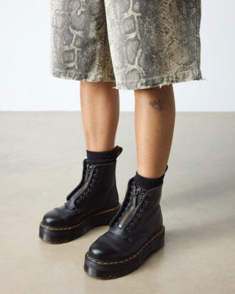 Bottes à plateforme en Nappa Leather SINCLAIR