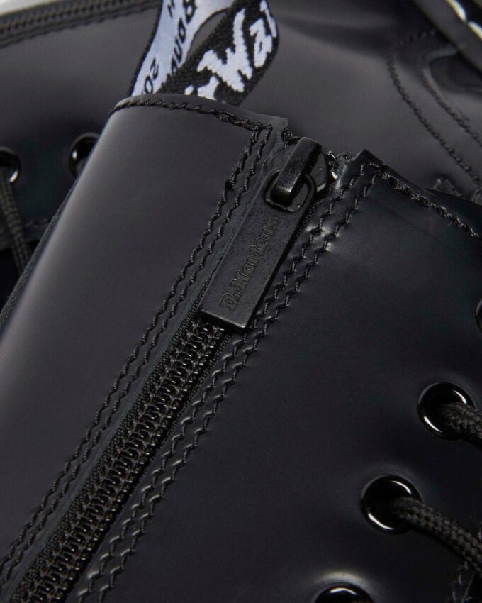 Bottes à plateforme en Smooth Leather blanc Jadon White Stitch Bottes à plateforme en Smooth Leather blanc Jadon White Stitch