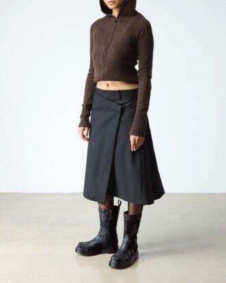 Bottes REJENA en cuir embossé croco