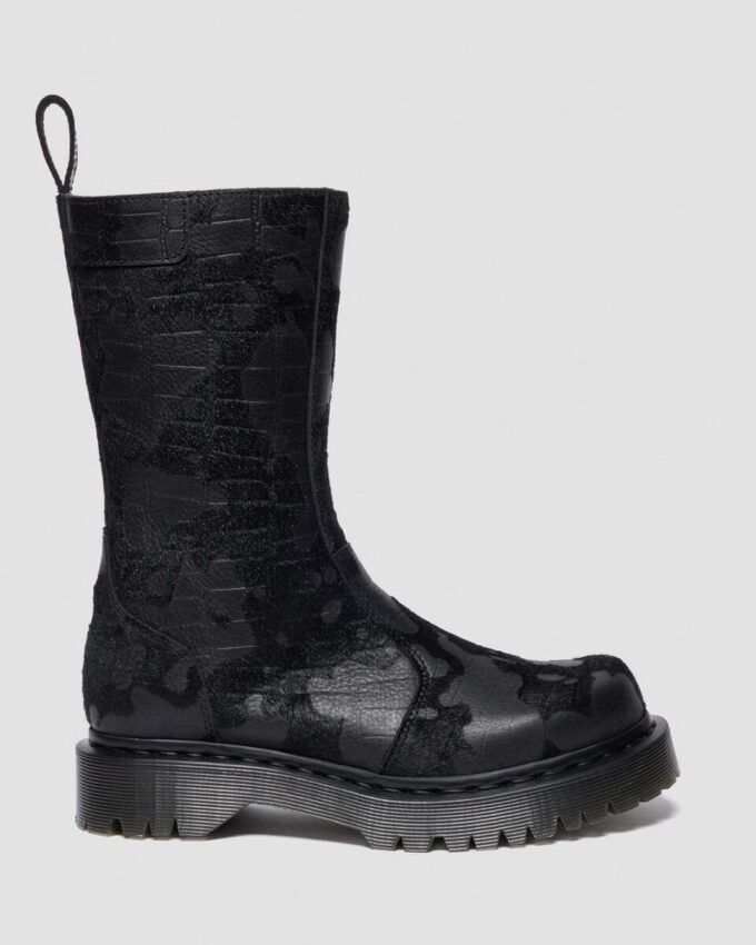 Bottes REJENA en cuir embossé croco Bottes REJENA en cuir embossé croco
