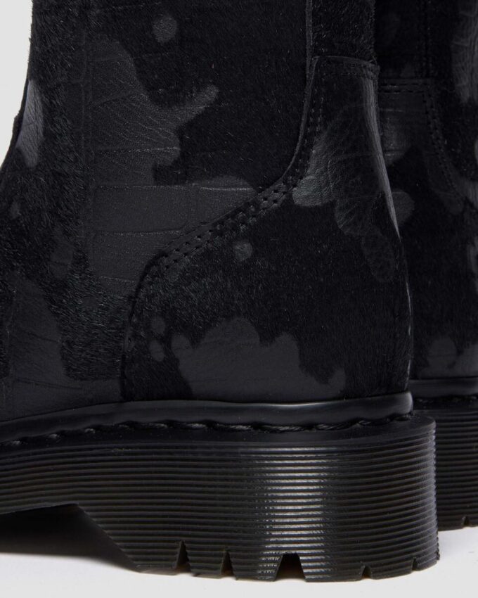 Bottes REJENA en cuir embossé croco Bottes REJENA en cuir embossé croco