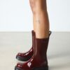Bottes Rejena en cuir laqué